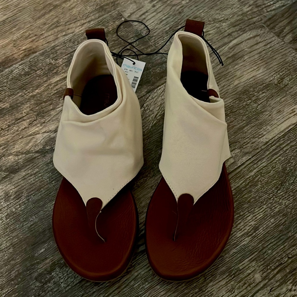 Beige sandals
